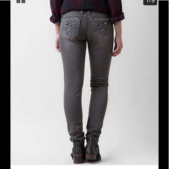 NWOT Rock Revival Grey Betty Skinny 30 by 31.5 - Picture 2 of 8